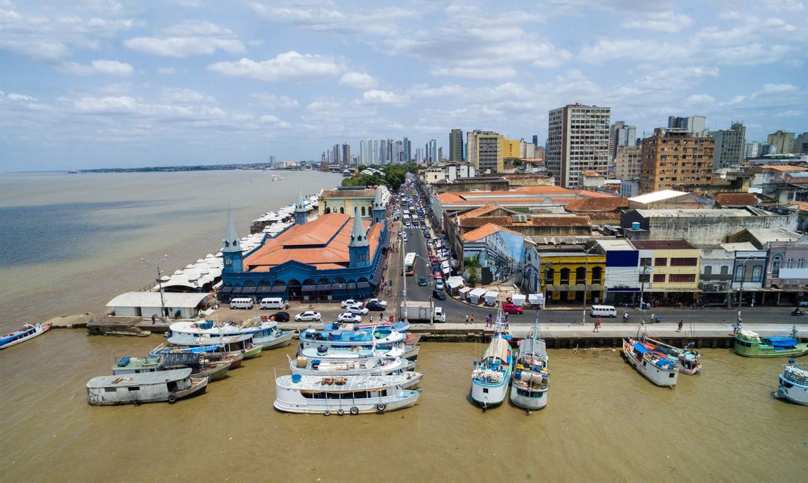 Imagem da área do Porto de Belém no Pará (Reprodução/Setur-PA)