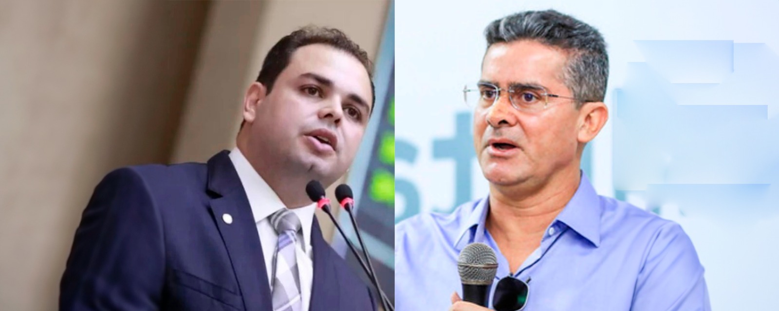 Roberto Cidade e David Almeida: deputado do Amazonas e atual prefeito de Manaus dão a largada para as eleições de 2024 (Aleam/Semcom)