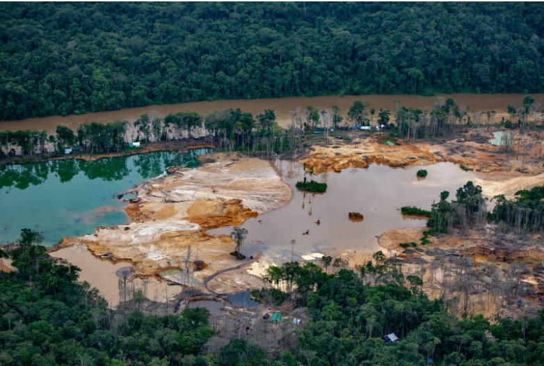 Garimpo no Rio Uraricoera, Terra Indígena Yanomami (Christian Braga/Greenpeace)