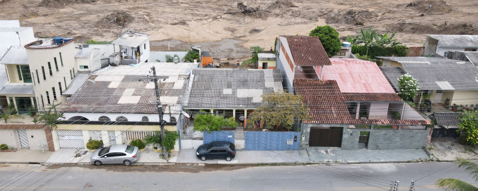 Obras de empreendimento afetam diretamente moradores do entorno (Foto: Alan Geissler / Revista Cenarium Amazônia)