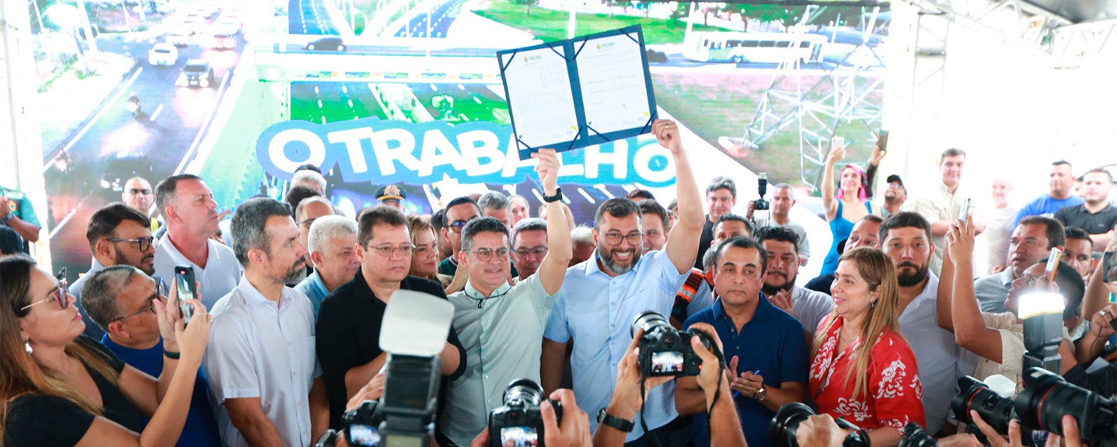 Wilson Lima e David Almeida enfatizam parceria, mas não confirmam aliança eleitoral para 2024