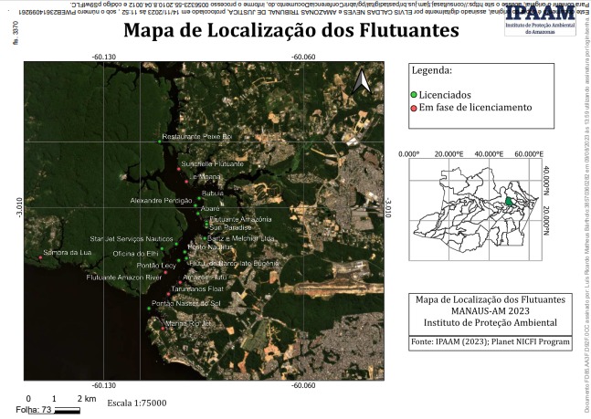 Mapeamento realizado pelo Ipaam. Reprodução