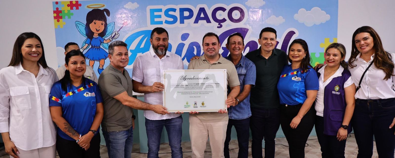 Inauguração do espaço contou com o governador do Amazonas, Wilson Lima, e o presidente da Aleam, deputado Roberto Cidade (Divulgação)