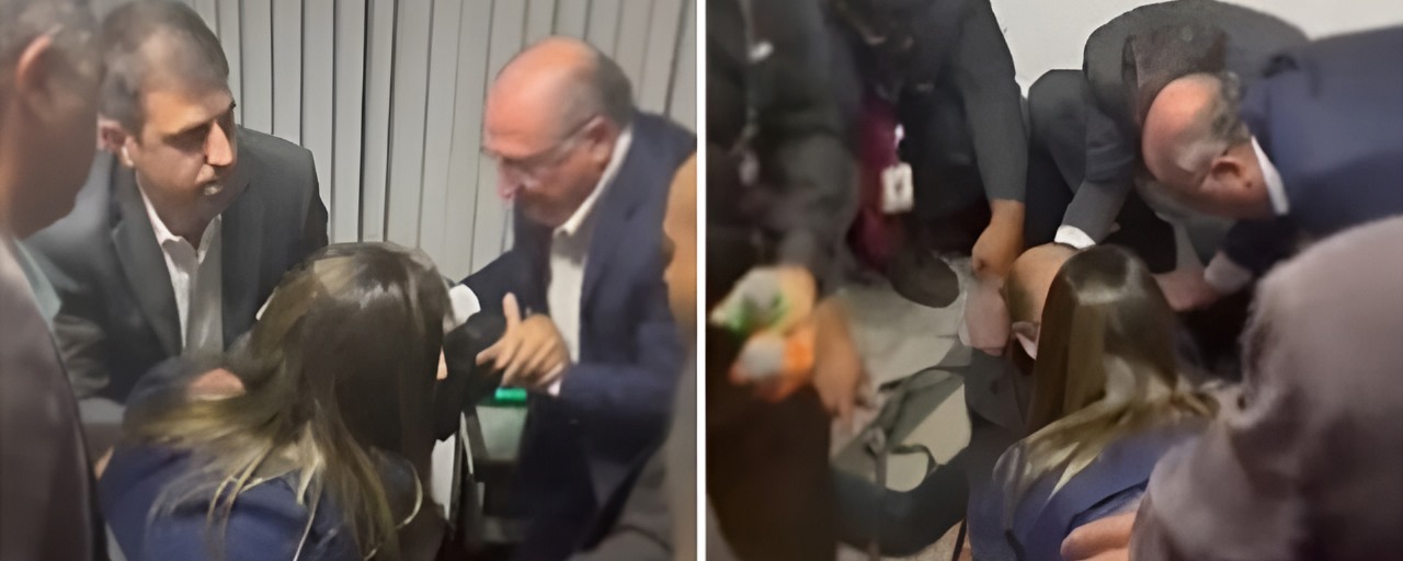 Jornalista da EBC passa mal em coletiva de imprensa e é socorrido por Alckmin em Manaus