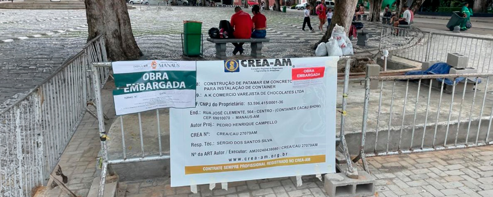 Iphan e Implurb embargam obra irregular da Cacau Show no Amazonas