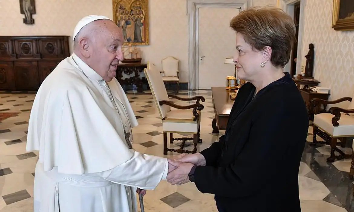 Papa Francisco e Dilma Rousseff (Vatican Media)