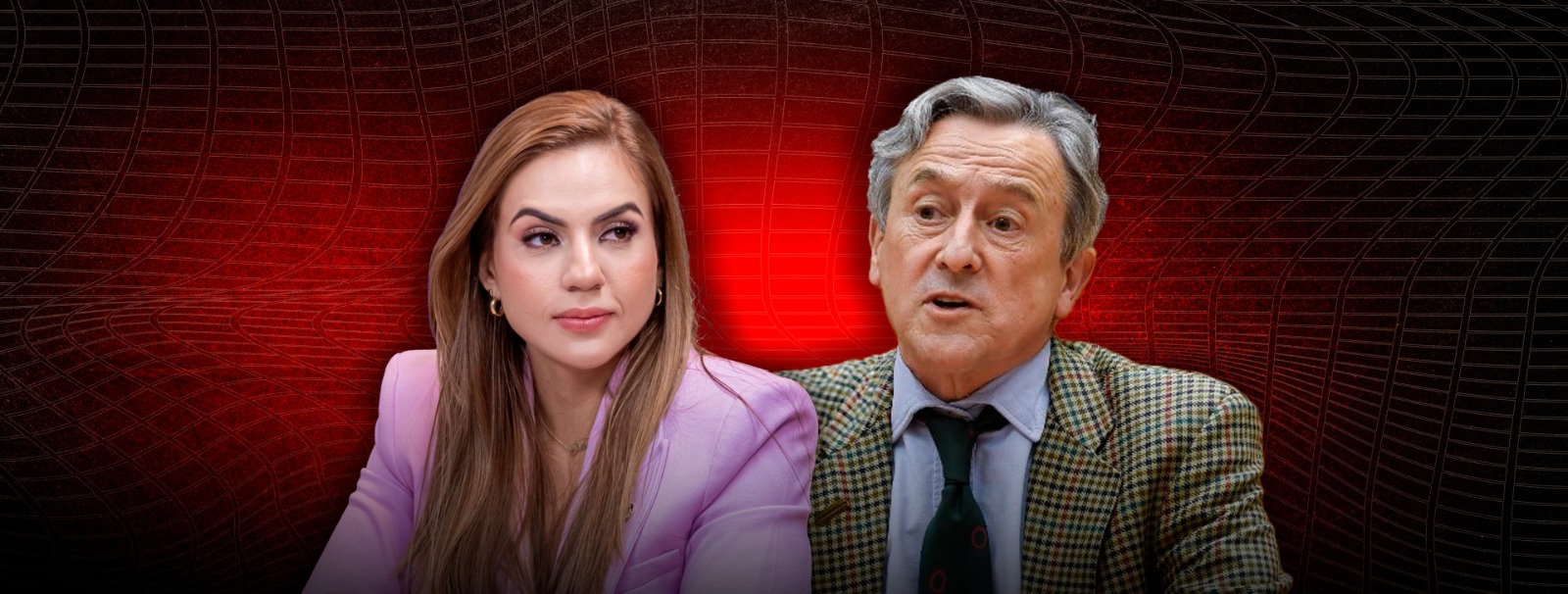 Débora Menezes e Hermann Tertsch (Composição: Weslley Santos/Revista Cenarium)