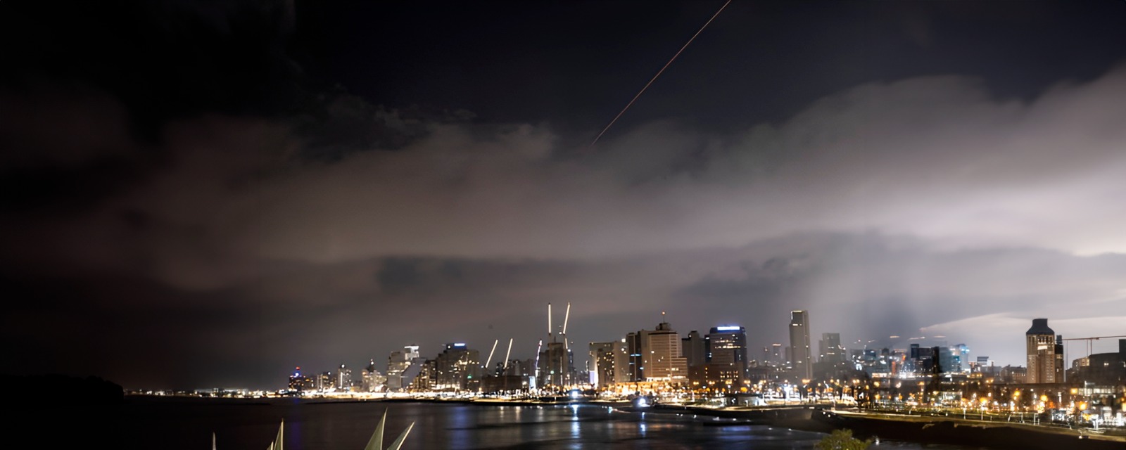  ataque de drone a cidade em Israel. Foto: Getty Images