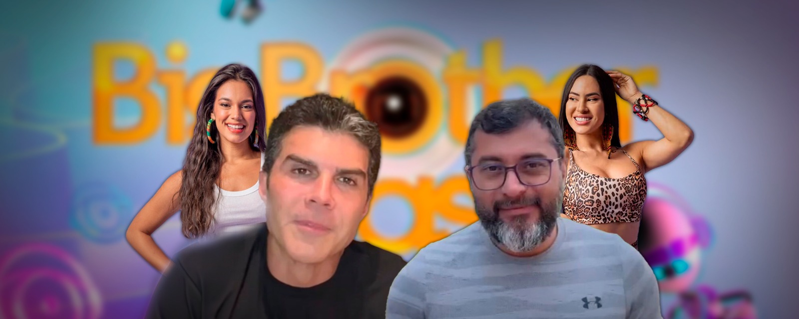 Governadores do AM e do PA pedem votos para Isabelle e Alane no BBB24