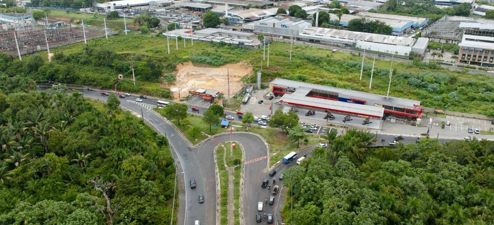 Viaduto conectará as avenidas Ephigênio Salles e Governador José Lindoso (Foto: Seminf/Divulgação)