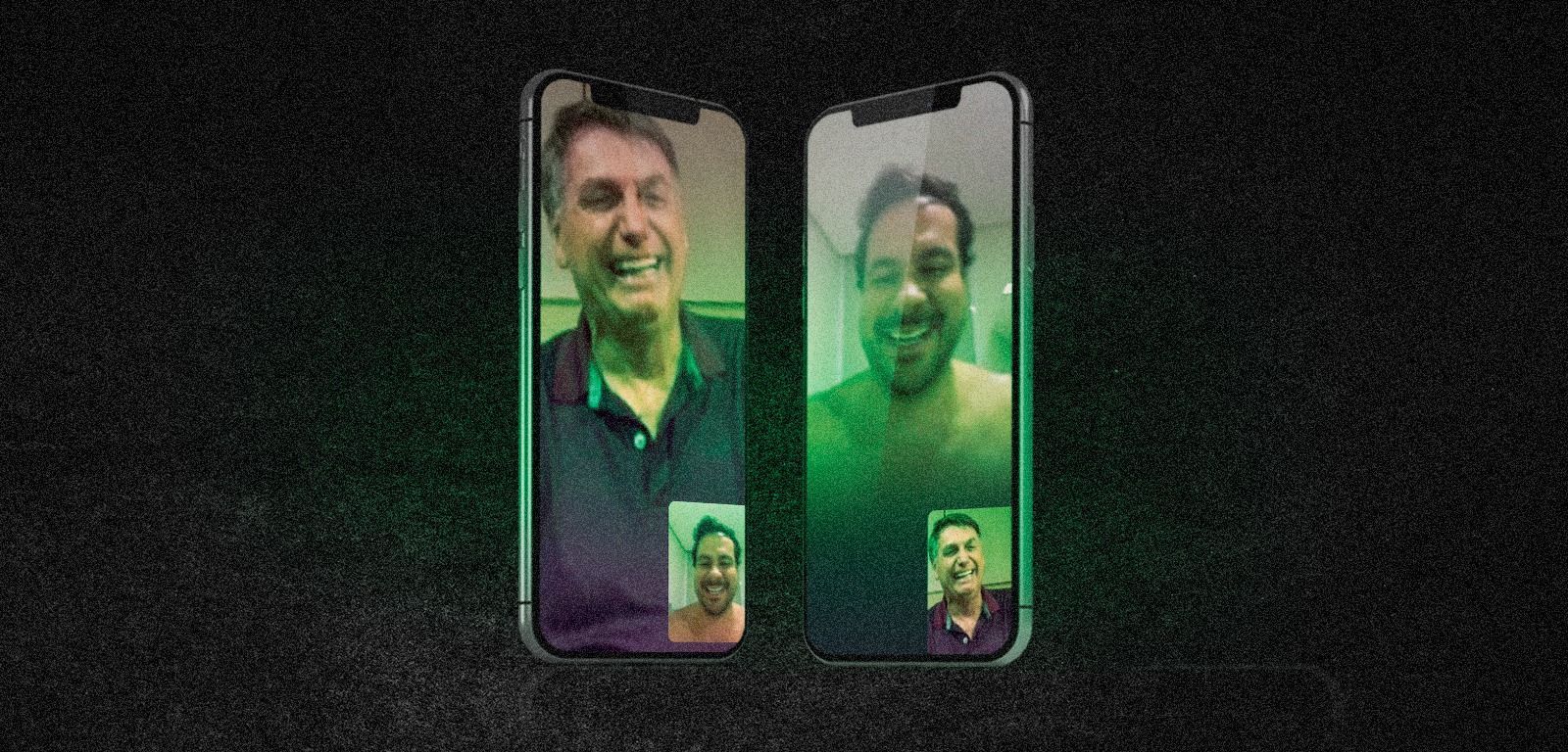 Sem camisa, Alberto Neto faz videochamada com Bolsonaro: ‘Trocando ideia’