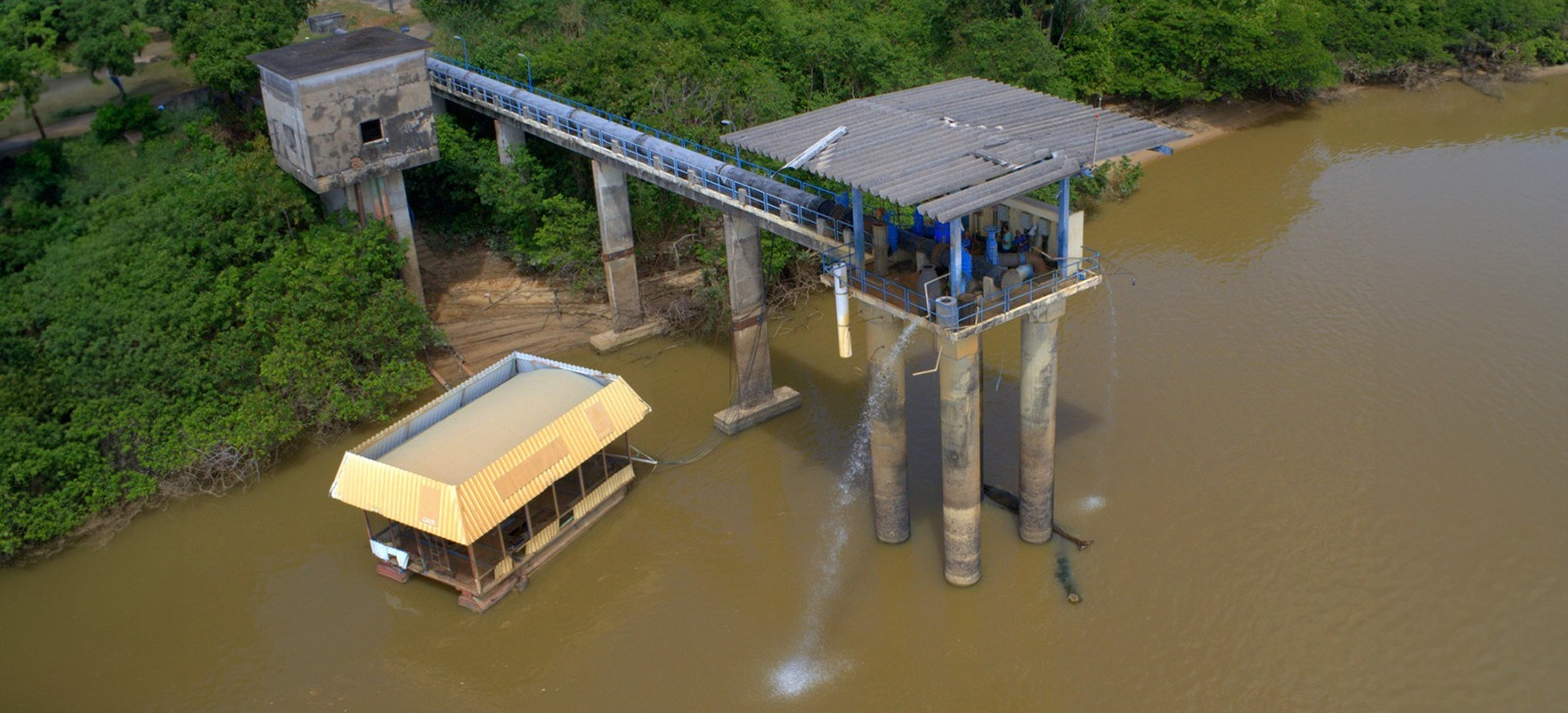 Local de captação da água (Foto: Caer/Divulgação)