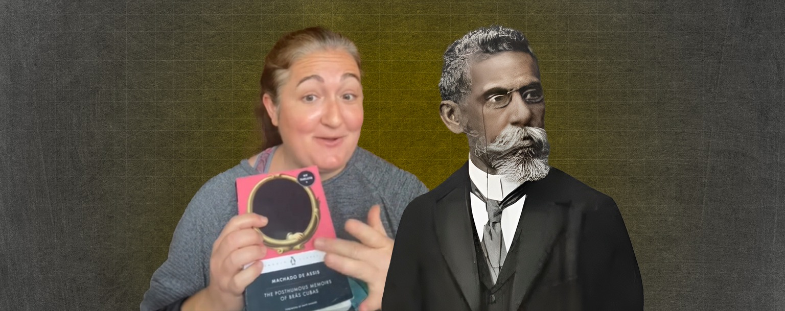 Influenciadora americana viraliza ao ler ‘Brás Cubas’, de Machado de Assis: ‘Melhor livro já escrito’