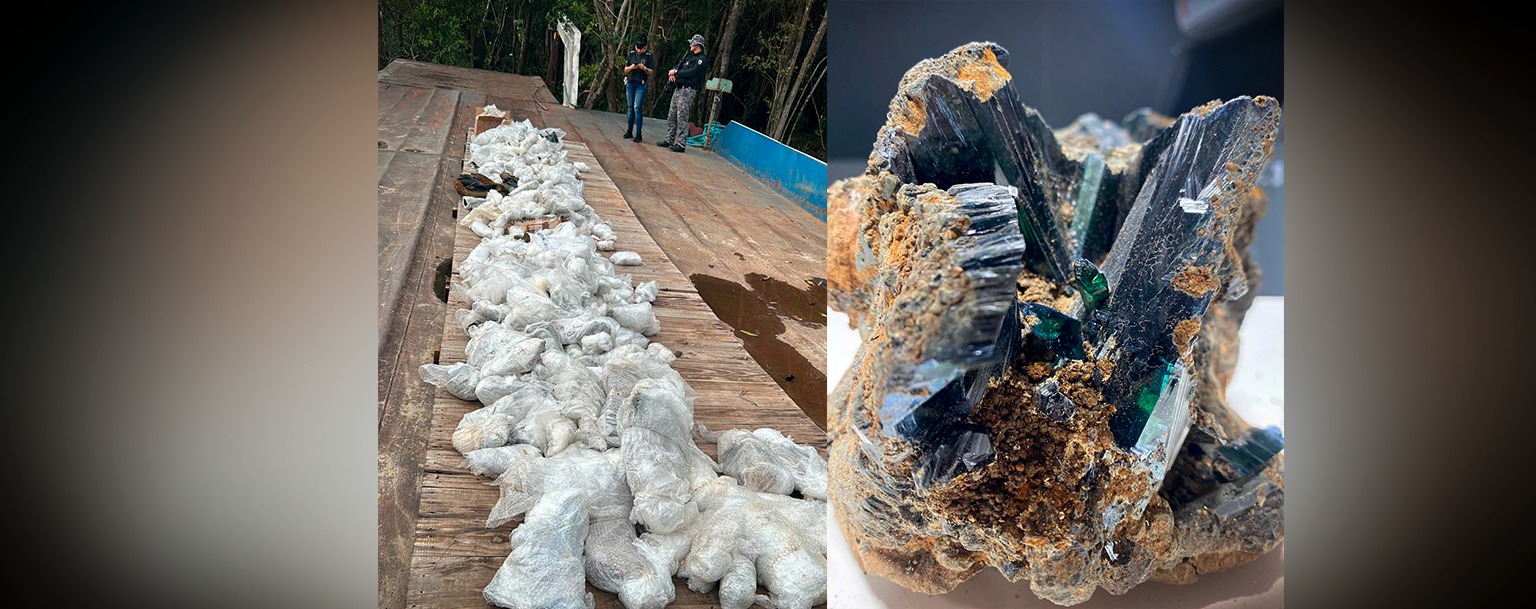 Operação Base Arpão 2 apreende quase uma tonelada de mineral vivianita no Rio Negro