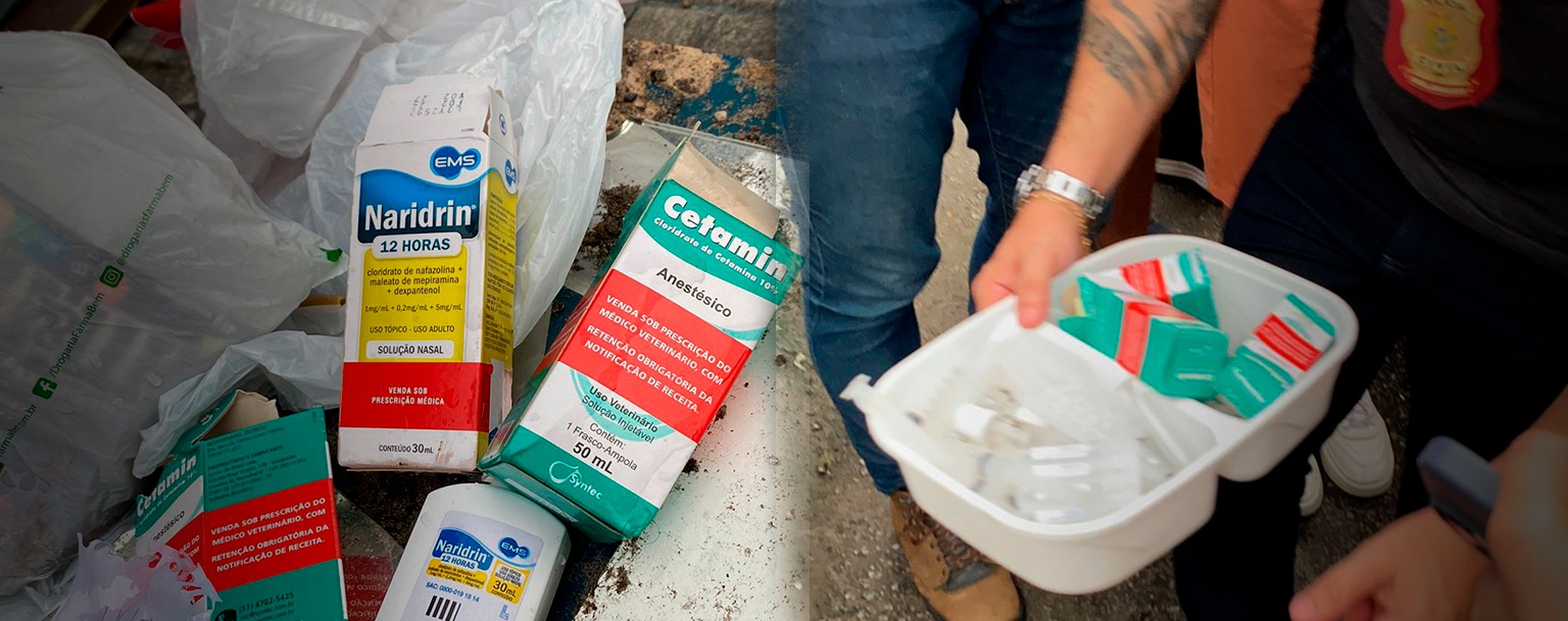 Medicines were found at the address targeted by the police operation (Carol Veras/Revista Cenarium)