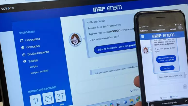 Golpistas usam página falsa do Enem para roubar dinheiro da inscrição
