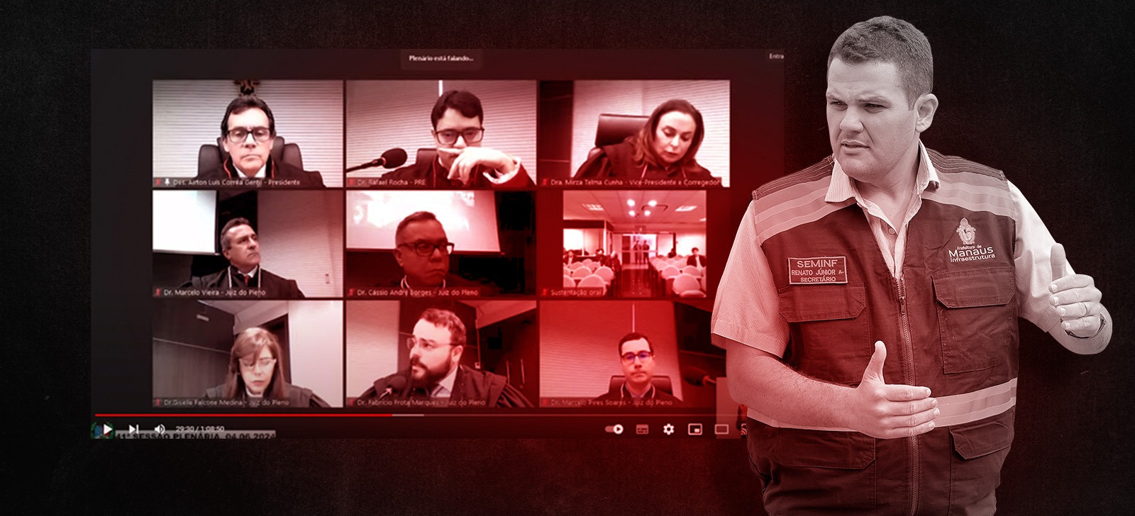 Relator de processo no TRE-AM pede condenação de Renato Júnior