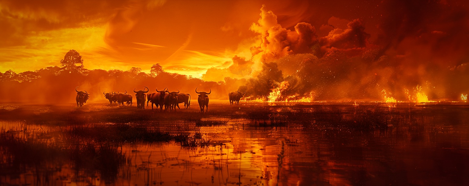 O boi incendiário: entenda motivo pelo qual o Pantanal queima e seca