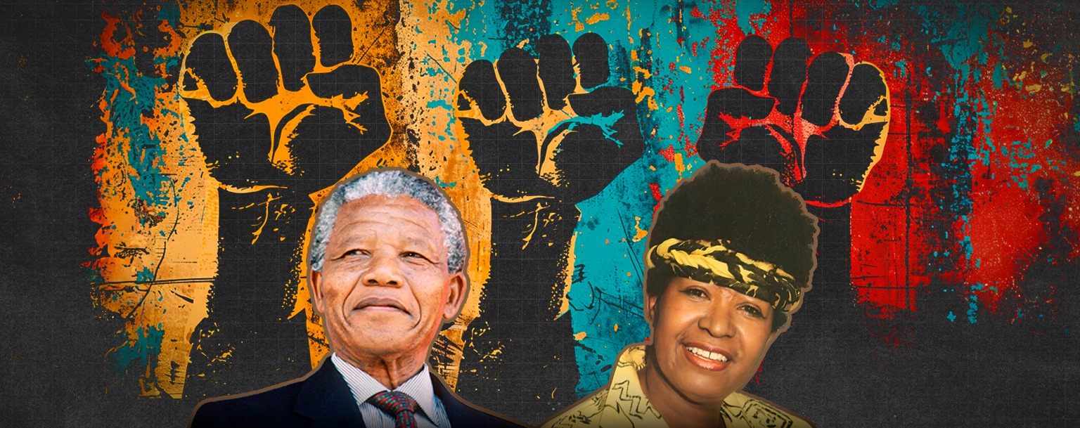 Os ativistas Nelson Mandela e Lélia González (Composição/Wesley Santos/CENARIUM)