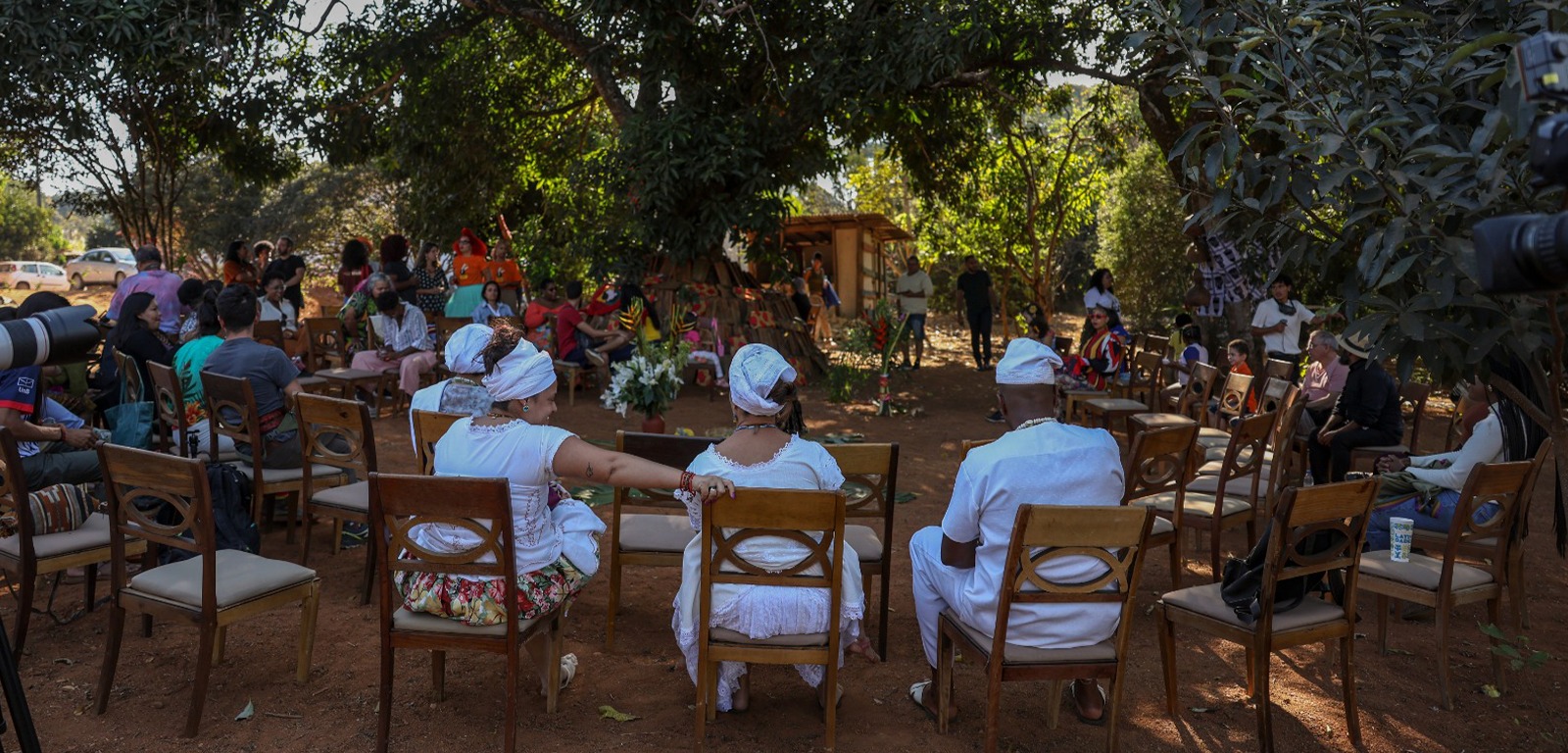 Roda de Conversa promovida na comunidade quilombola Mesquita (Marcelo Camargo/Agência Brasil)