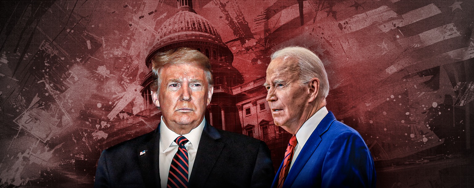 Donald Trump e Joe Biden (Composição: Weslley Santos/Cenarium)