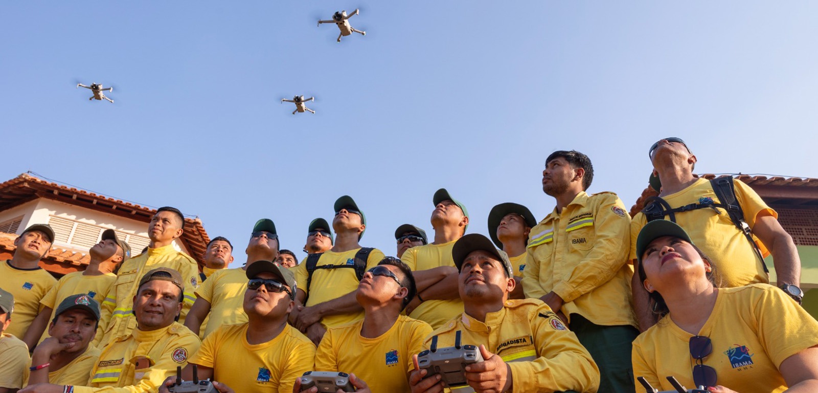 Brigadistas realizam treinamento para combater incêndios no Pantanal (Divulgação) 