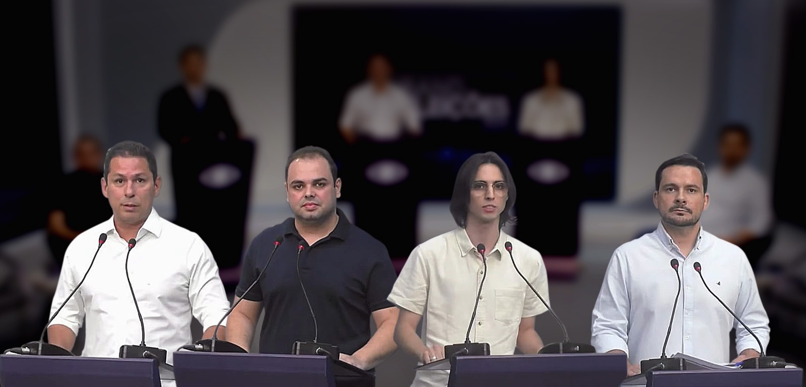 Com fuga de David Almeida, candidatos criticam abandono da Prefeitura de Manaus em debate
