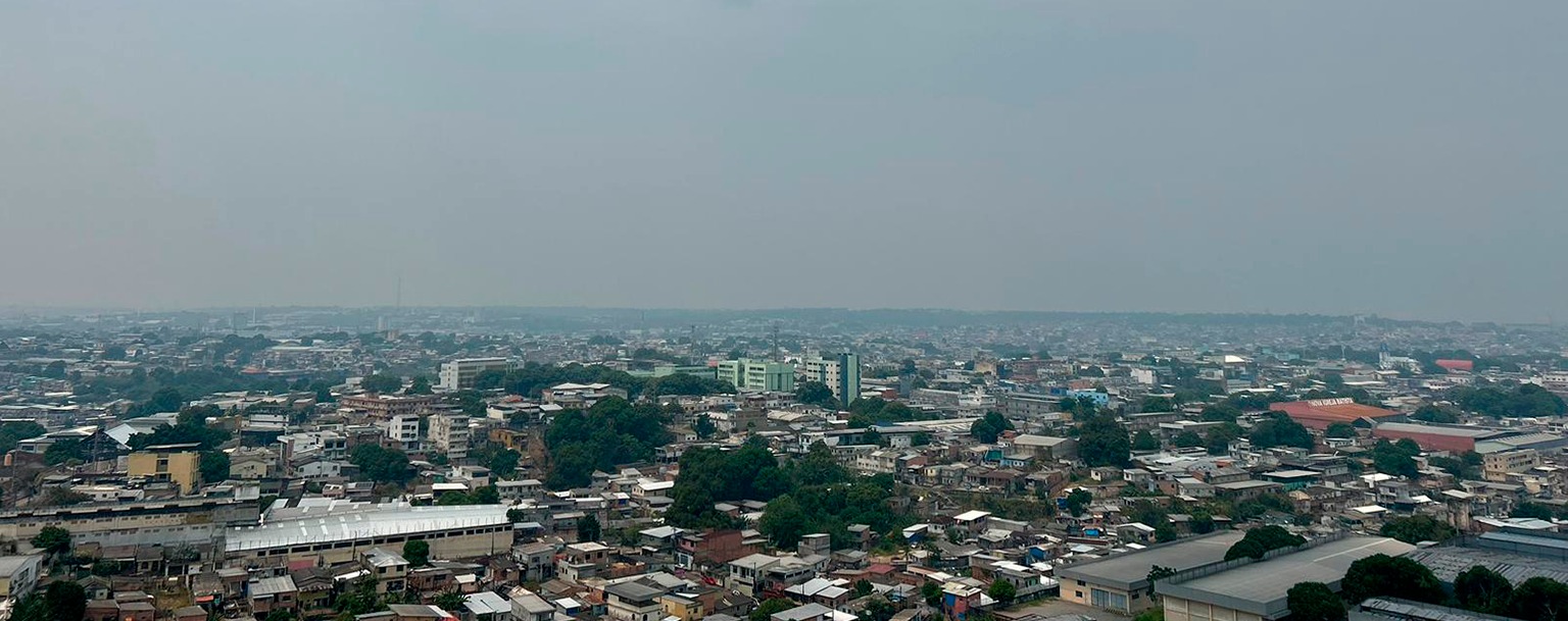 De ruim a péssima: com fumaça, qualidade do ar cai mais ainda em Manaus e internautas repercutem