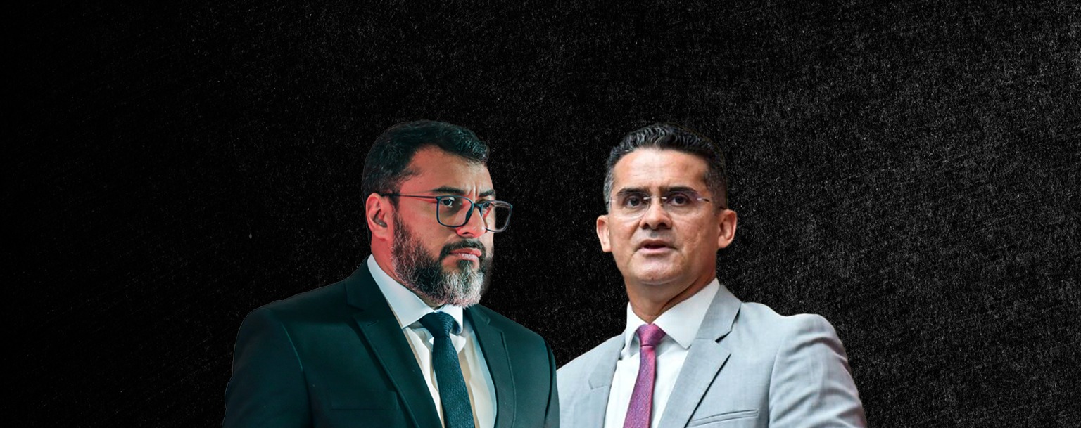 O governador do Amazonas, Wilson Lima, e o prefeito de Manaus, David Almeida (Composição: Weslley Santos?CENARIUM)