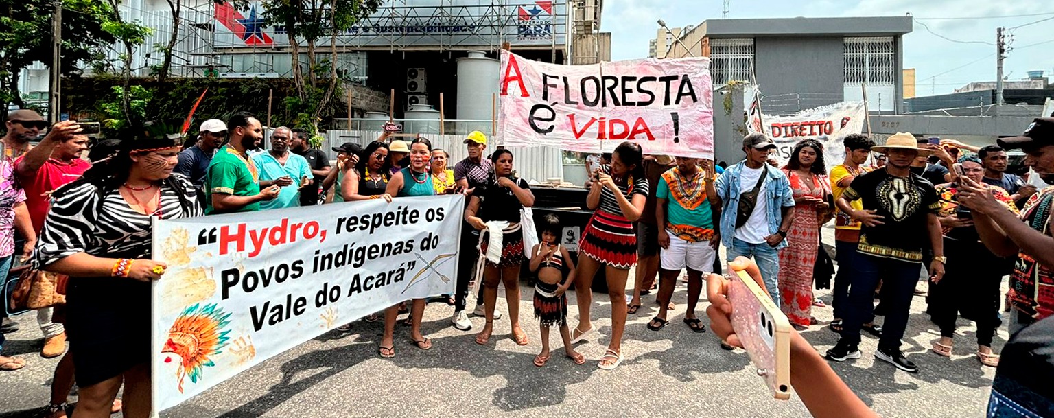 Comunidades tradicionais protestam contra Hydro e Governo do Pará