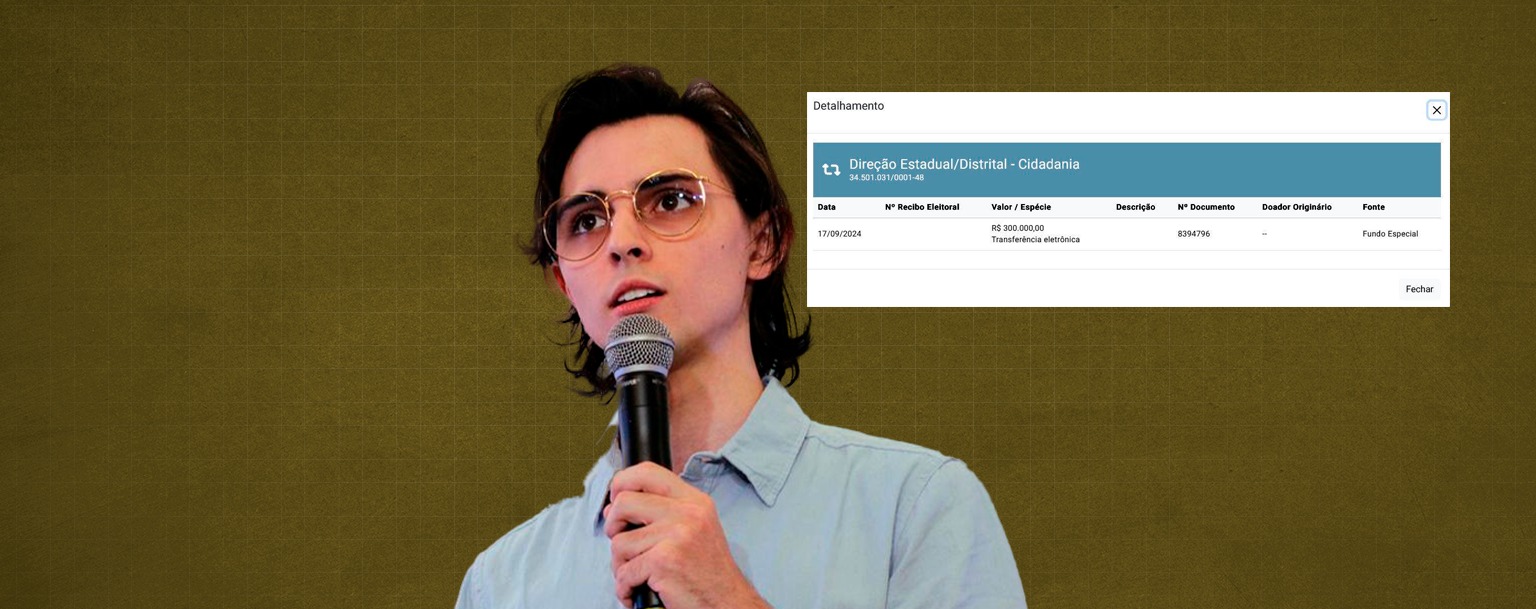 Contra fundo eleitoral, Amom transfere R$ 300 mil a candidato a vereador