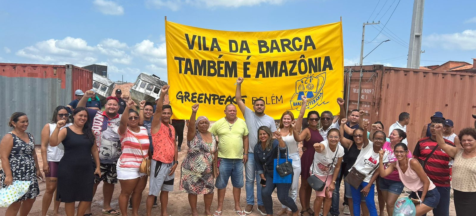 Comunidade protesta contra bloqueio de via por empresa de navegação em Belém