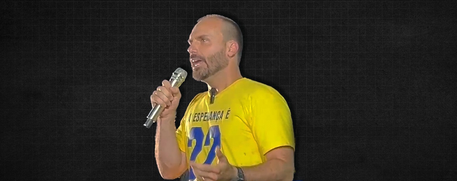 ‘Vão entregar voto para continuar mulher, sogra e primo?’, diz Eduardo Bolsonaro em Manaus