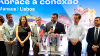 Governador do AM inaugura voo internacional com trecho de Manaus para Lisboa