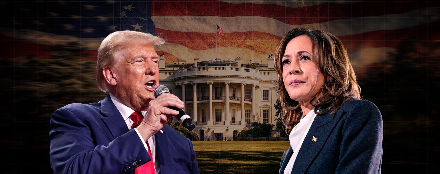 Projeções colocam Kamala Harris à frente de Trump nas eleições dos EUA