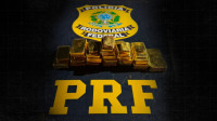 PRF apreende 21kg de ouro ilegal com dupla no trecho Manaus-Boa Vista