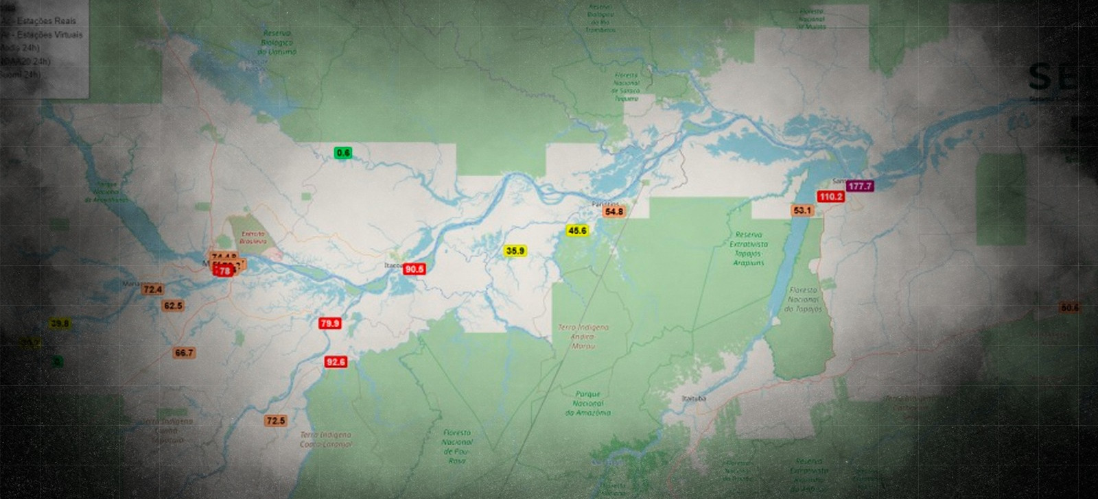 ‘Muito ruim’ e ‘péssima’: Manaus e Santarém têm piora na qualidade do ar
