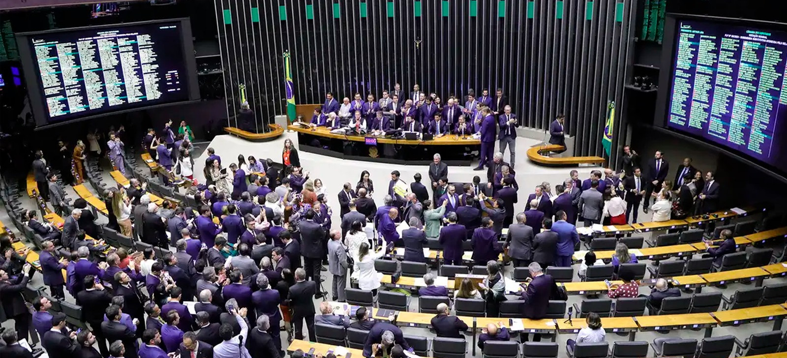 O plenário da Câmara dos Deputados (Divulgação) 