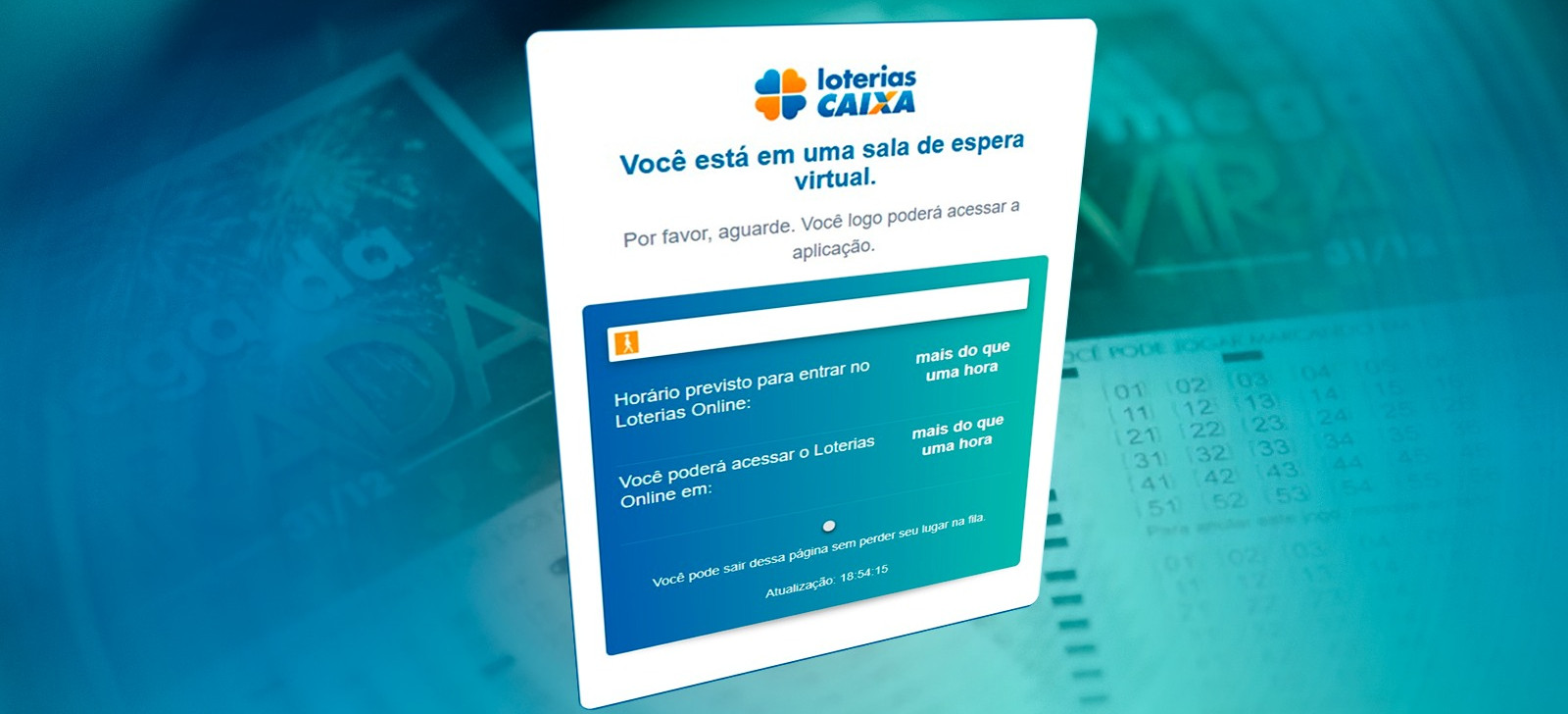 Site Loterias Caixa apresenta fila de espera, além da instabilidade (Composição de Paulo Dutra/Cenarium)