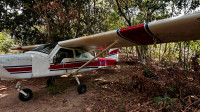 Security forces destroy plane used to transport drugs and illegal gold in Brazil
