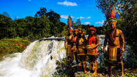 Indigenous People promote tourism with natural beauties in village in Brazil