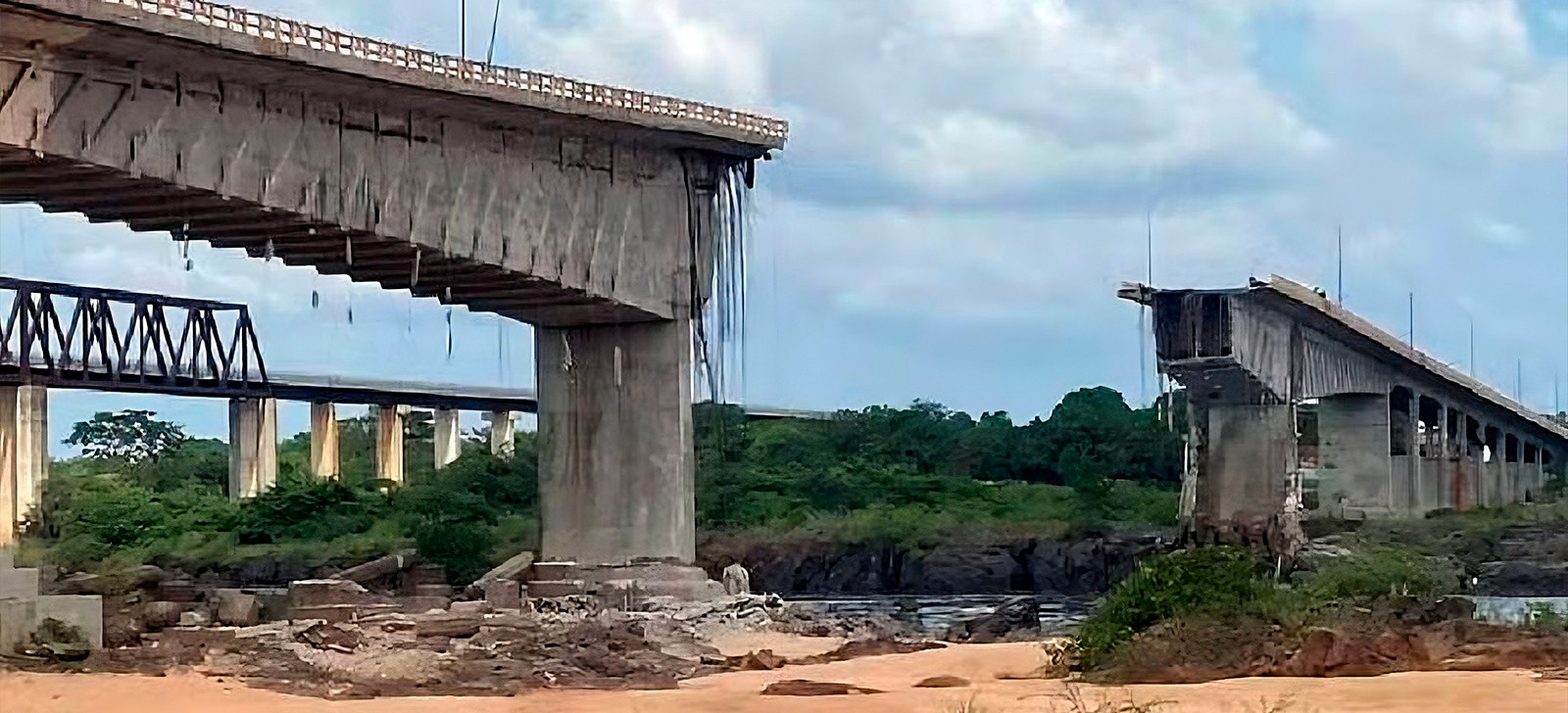 Ponte que liga Maranhão e Tocantins na BR 266 (Reprodução)