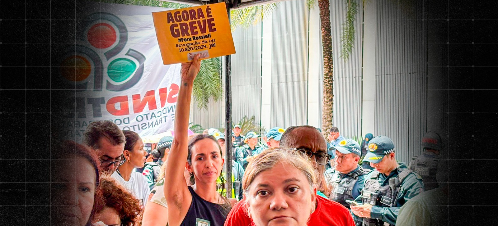 Profissionais de Educação em greve (Foto: Fabyo Cruz/CENARIUM - Composição Paulo Dutra/CENARIUM)