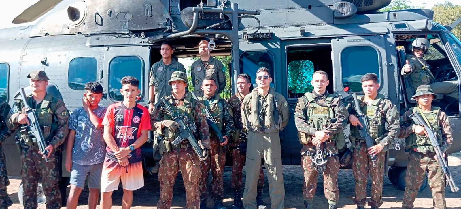 Exército resgata indígenas após seis dias perdidos em TI no Amazonas