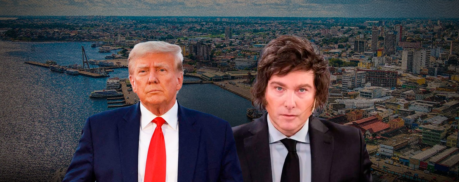 Donald Trump and Javier Milei (Composition: Lucas Oliveira/CENARIUM)