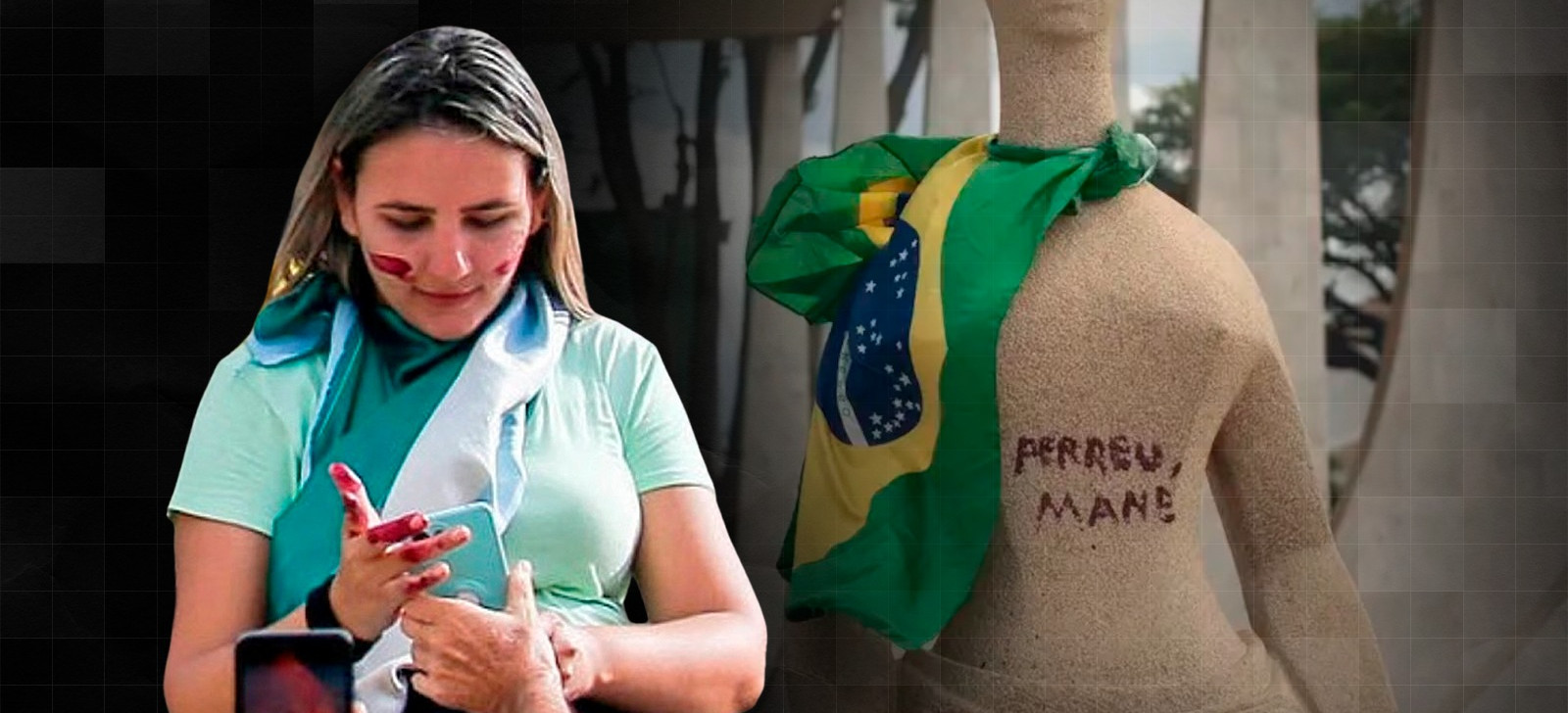 PGR diz que mulher que pichou estátua pode cumprir prisão domiciliar