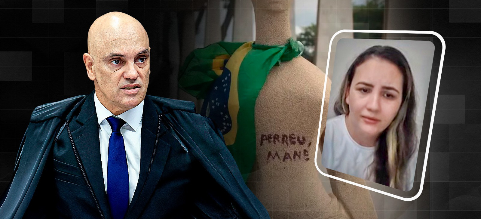 Moraes concede prisão domiciliar a mulher que pichou estátua em 8/1