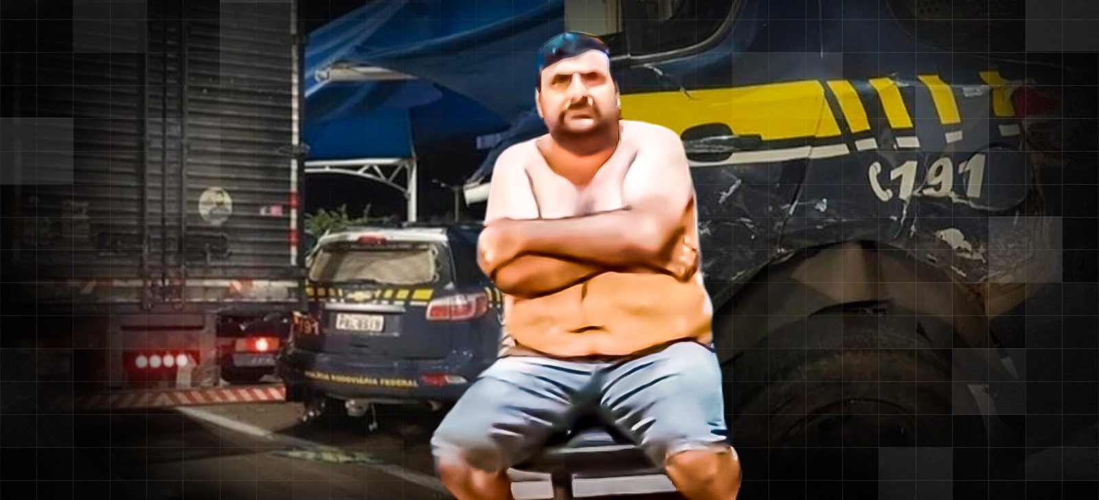 Motorista que atingiu base policial é preso e diz que ‘foi por Bolsonaro’