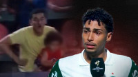 Brazilian team player cries while speaking about racism during match