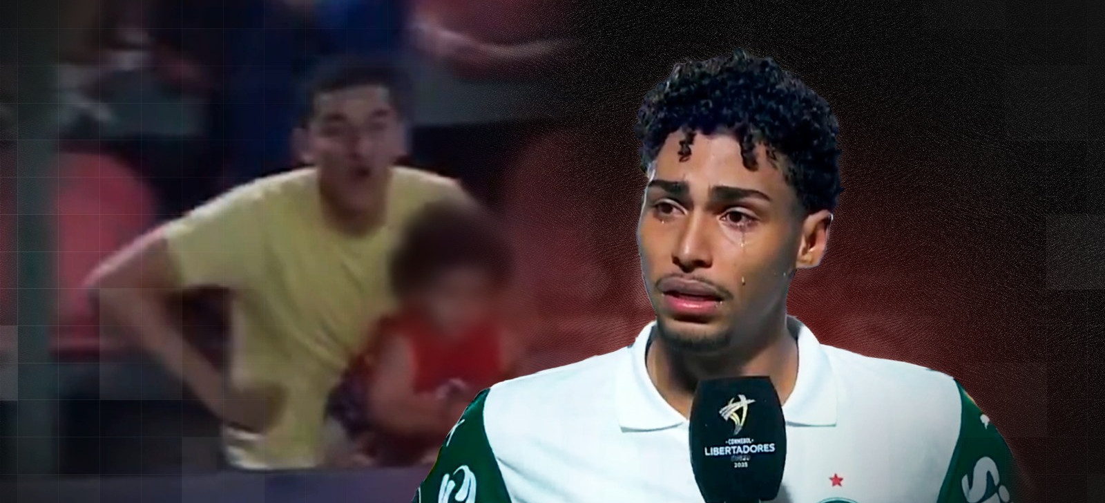 Brazilian team player cries while speaking about racism during match